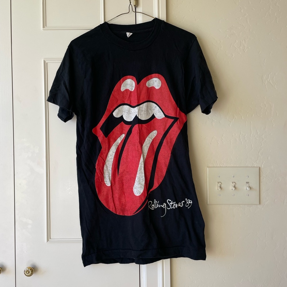 Retro Collectible 1989 The Rolling Stones Steel Wheels North American Tour Tee - Picture 2 of 4
